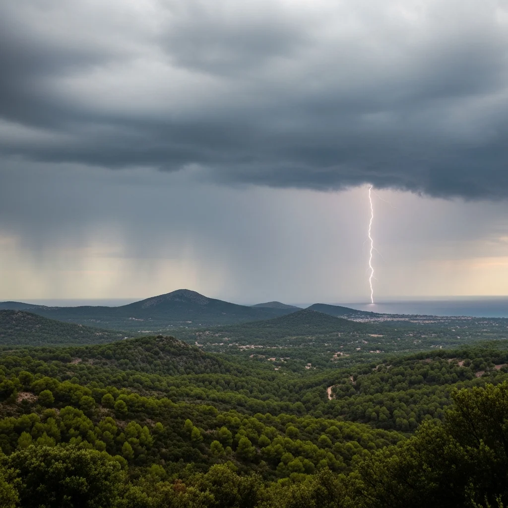 Weerswaarschuwing voor regen en onweer in Var