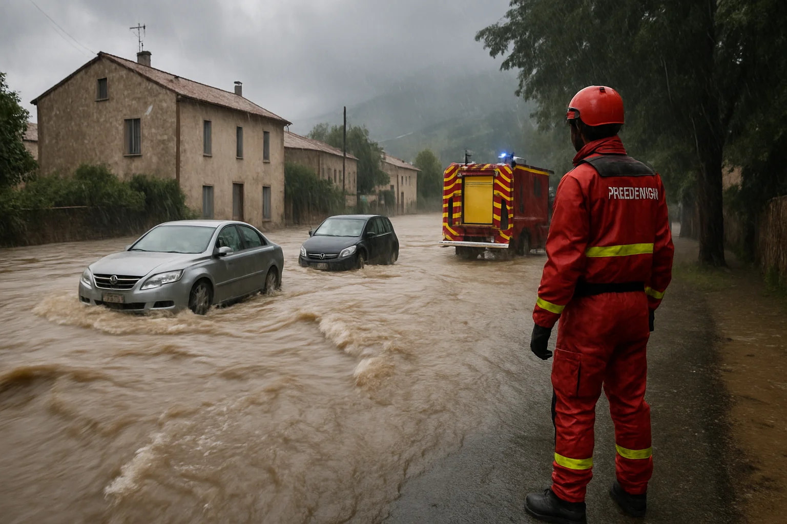 Man vermist na zware overstromingen op Corsica, inwoners geëvacueerd