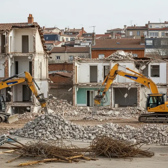 Sloop van deel woonkamp Hameau de Fleurance in Toulouse gestart