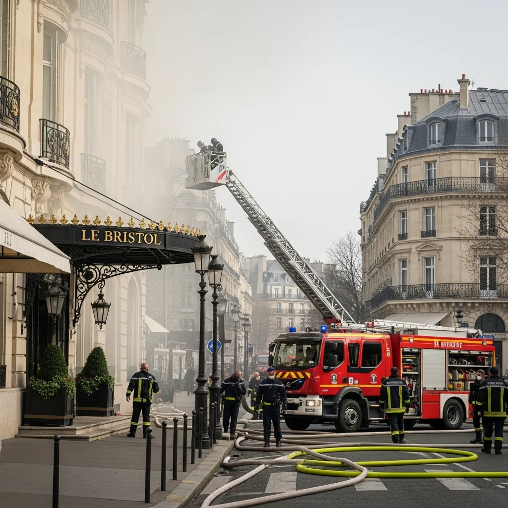 Brand in vijfsterrenhotel Le Bristol in Parijs: 400 mensen geëvacueerd