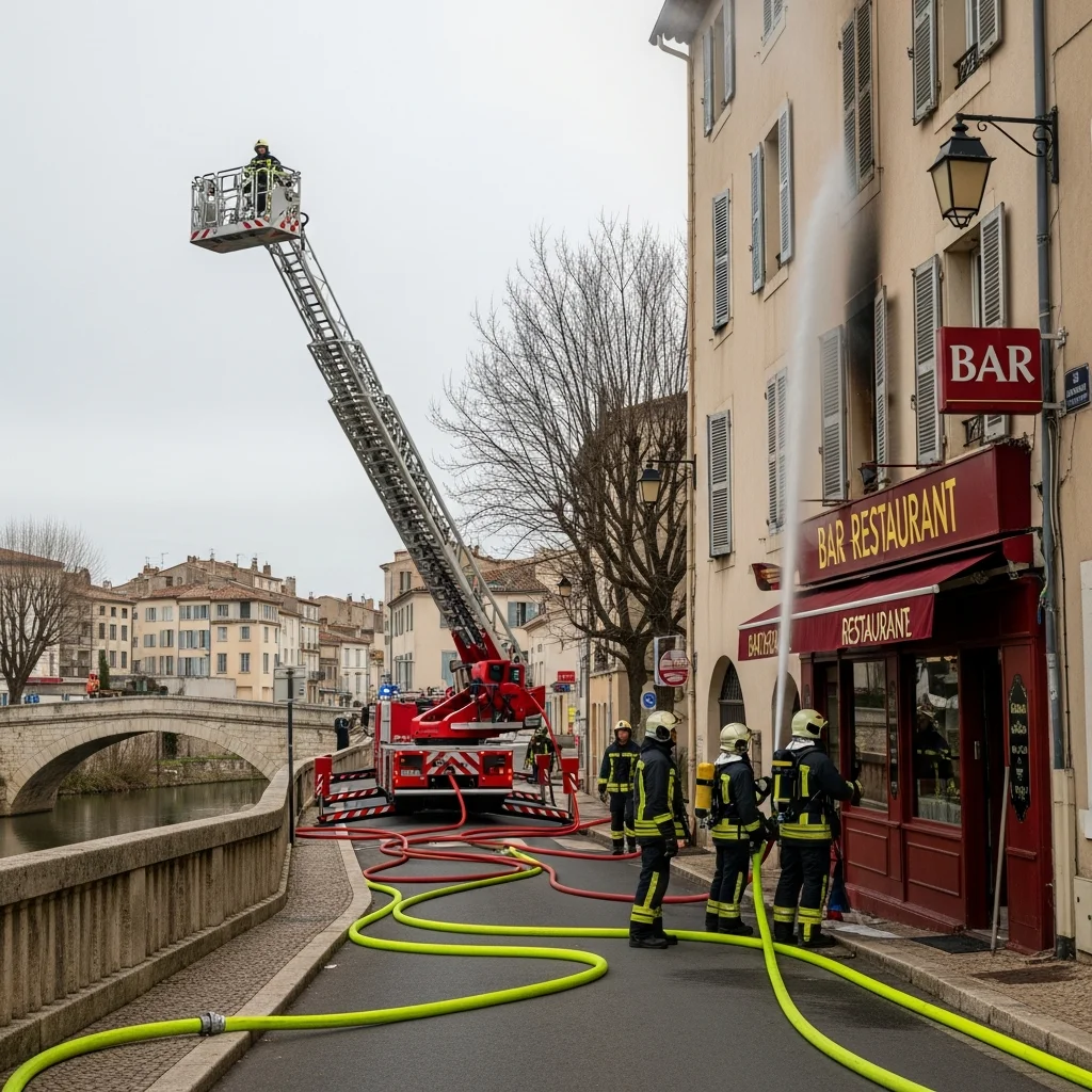 Grote brand in bar-restaurant bij Toulouse, 31 brandweerlieden ingezet
