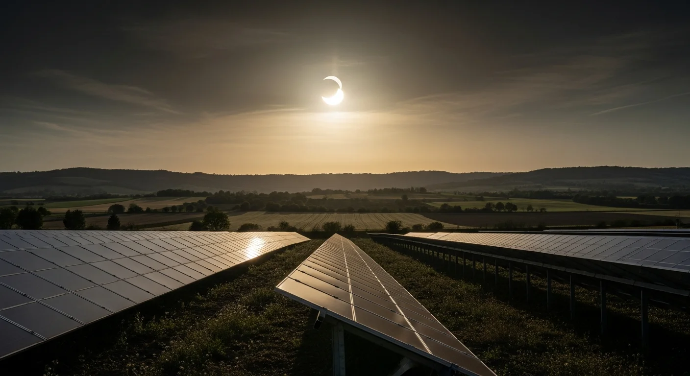 Zonne-eclips op 12 augustus zorgt voor tijdelijke dip in Franse zonnestroom