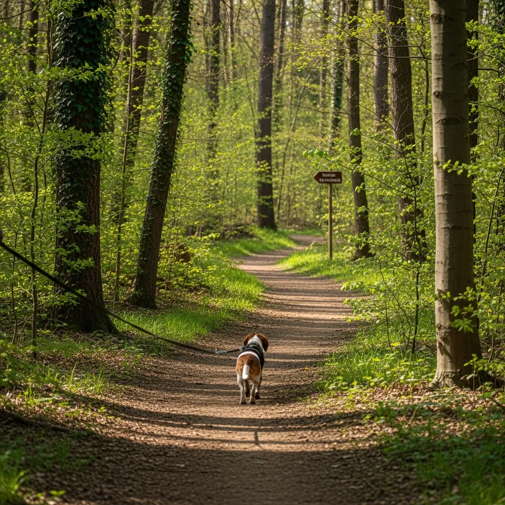 Vanaf 15 april geldt hondenplicht aan de lijn in Franse bossen: tot 750 € boete bij overtreding