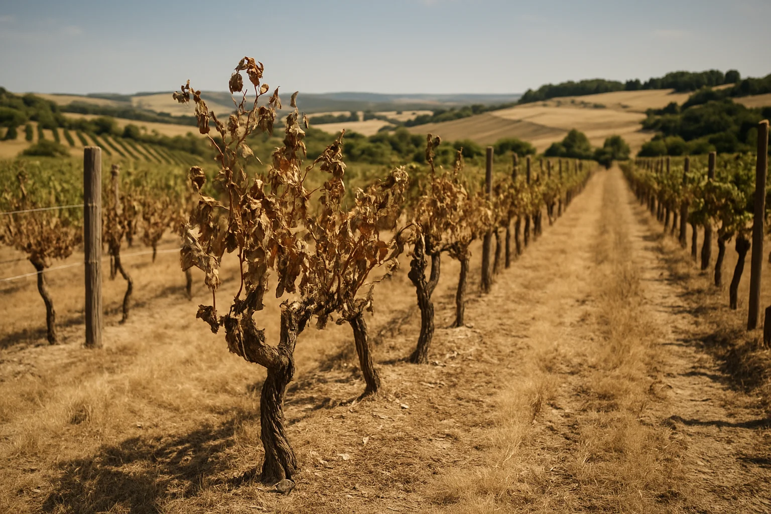 Franse wijnsector onder druk door aanhoudende crisis: droogte, dalende vraag en krimpende productie