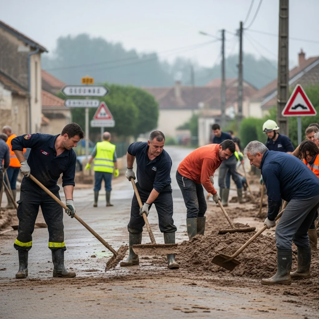 Bewoners Gironde starten schoonmaak na zware overstromingen