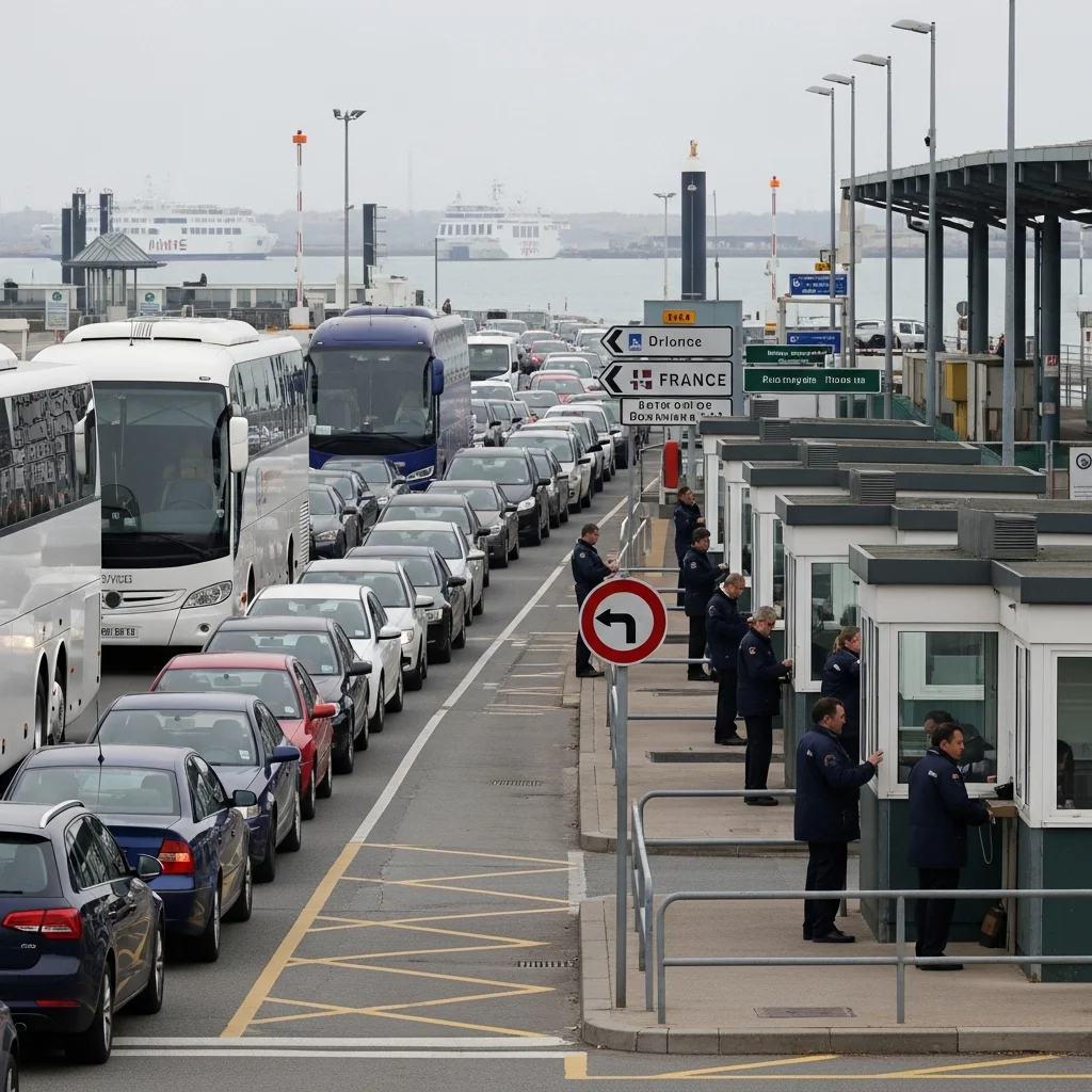 Lange wachttijden bij veerboten Dover–Frankrijk door nieuwe EU-grenscontrole