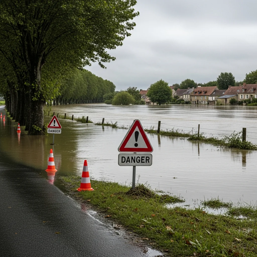 Drie Franse departementen in waakzaamheid na overstromingsgevaar