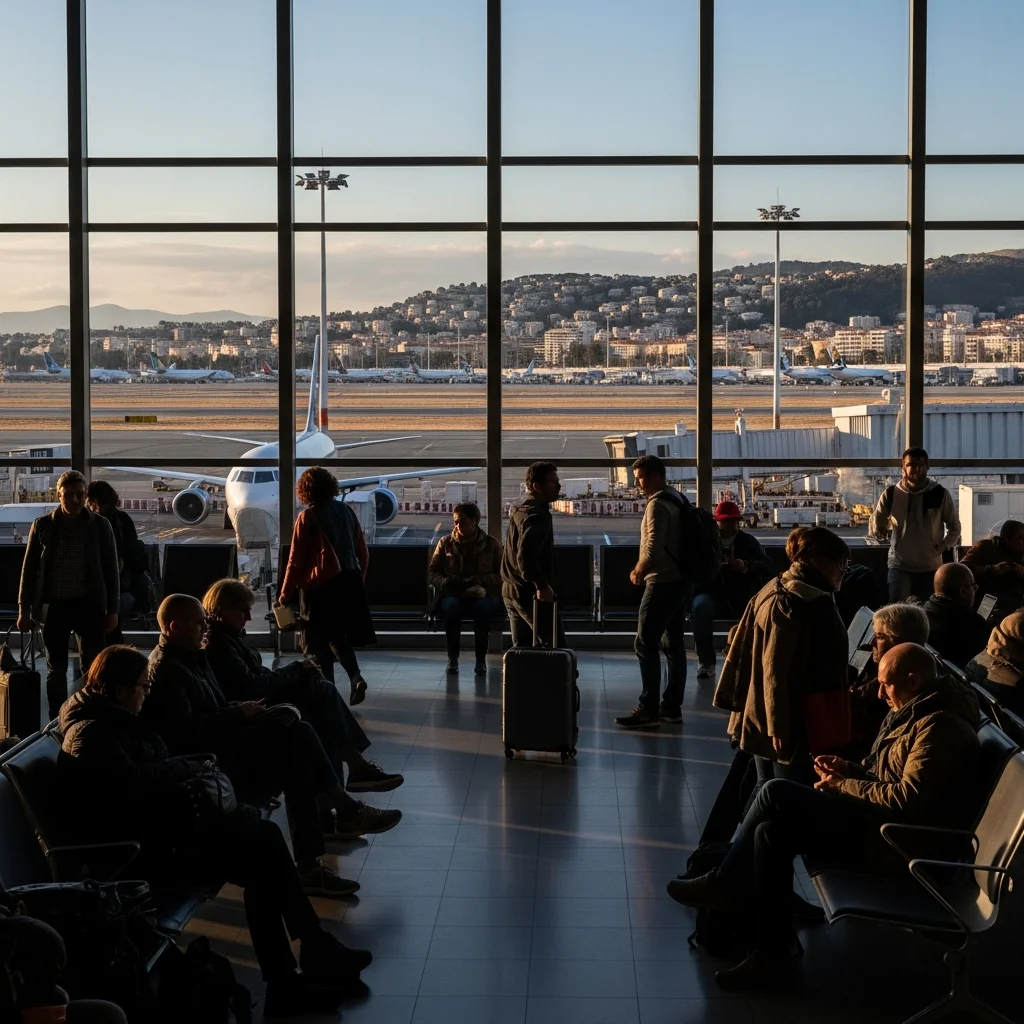 Recordvertragingen op luchthaven Nice in 2024 geregistreerd