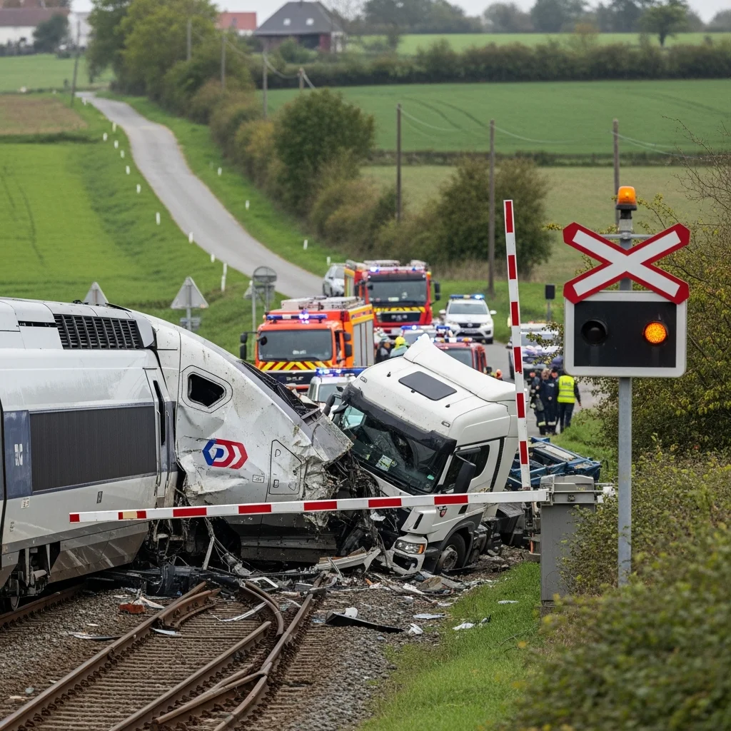 Dodelijk ongeval tussen TGV en vrachtwagen in Pas-de-Calais