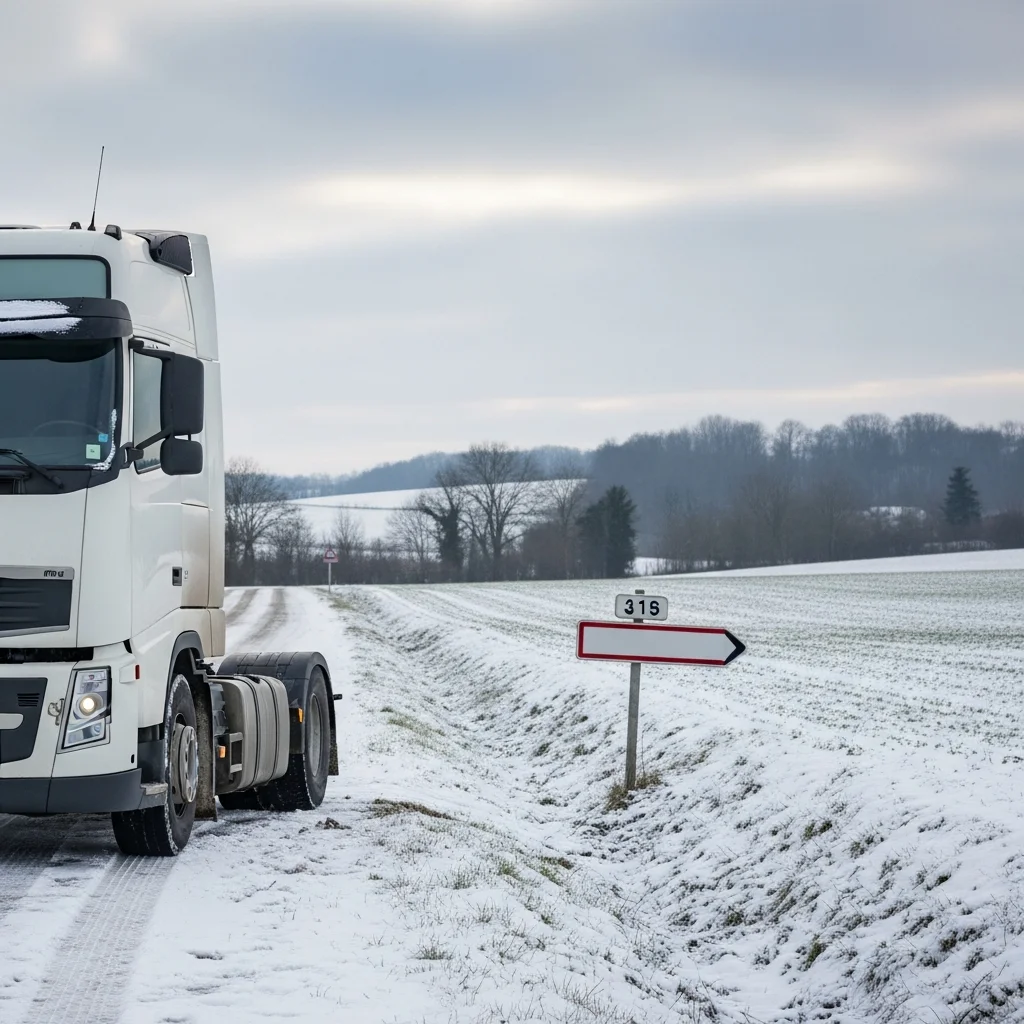 Sneeuwval op lage hoogte veroorzaakt verkeersproblemen in Frankrijk
