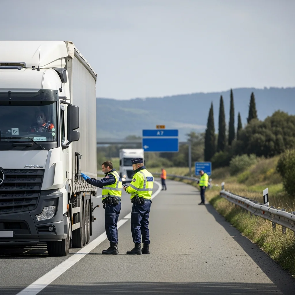 Bijna 1,2 ton cocaïne onderschept in vrachtwagen op Franse tolweg A7