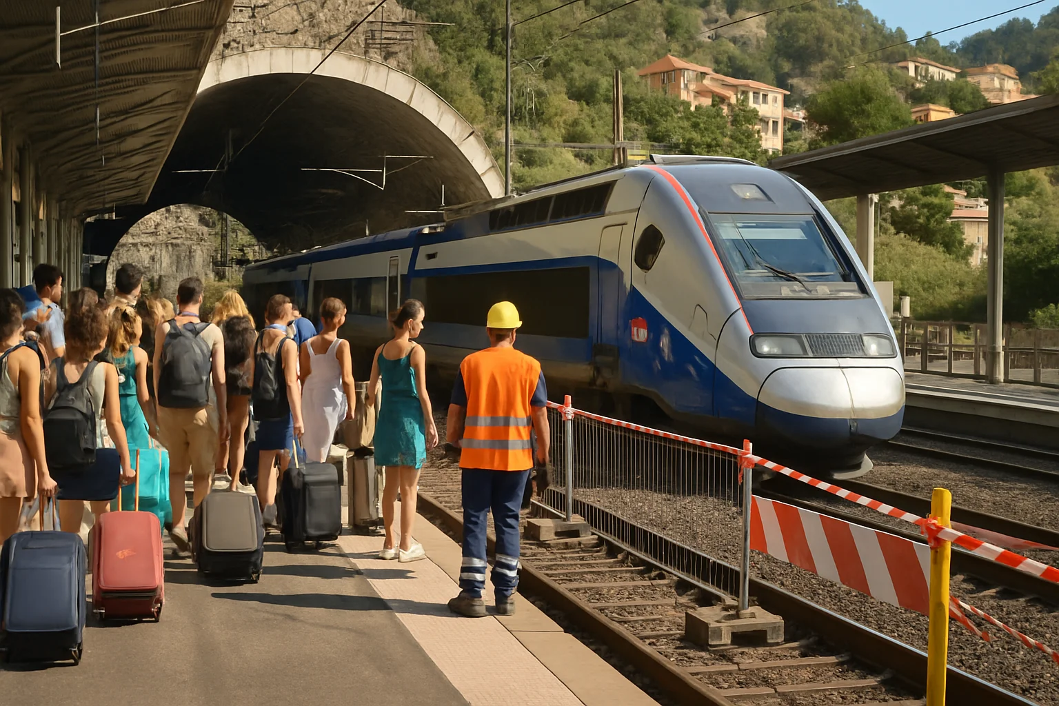 Treinverkeer aan Côte d’Azur zwaar ontregeld door werkzaamheden bij Monaco