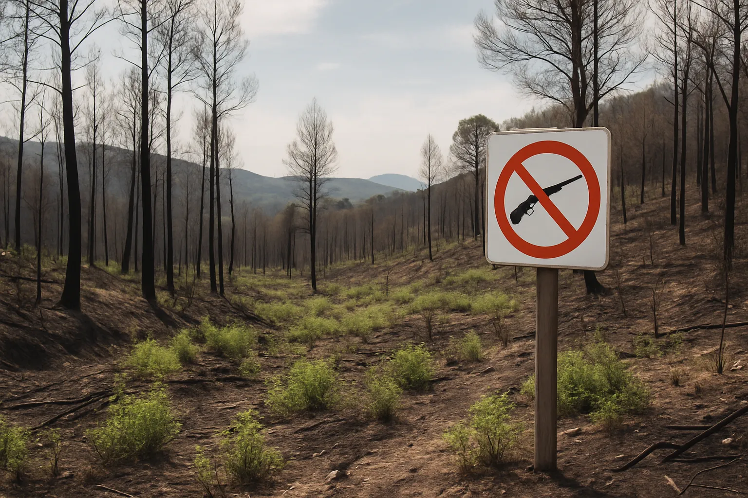 Jacht verboden in bossen Var na bosbranden, uitzonderingen voor wilde zwijnen