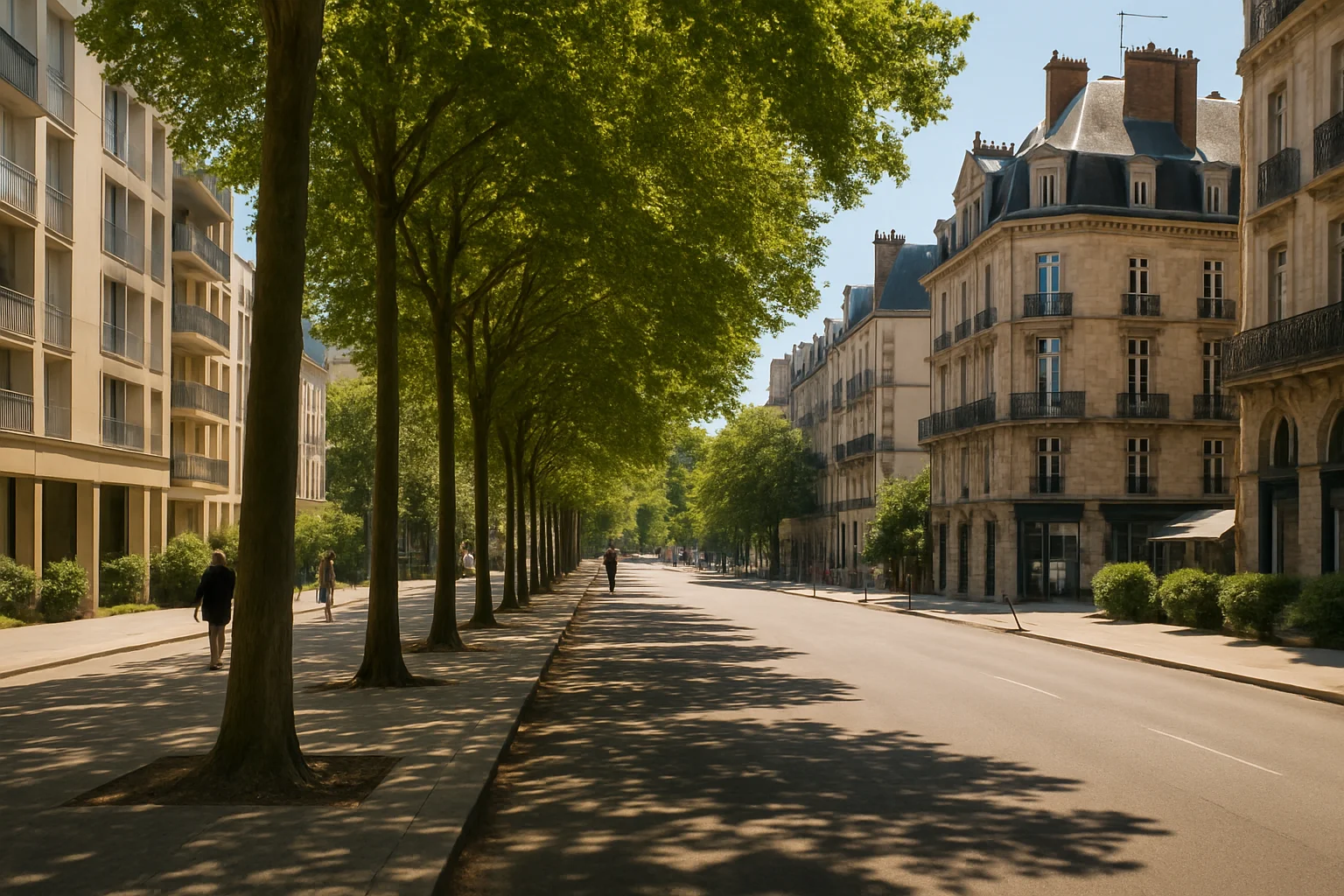 Navigeren naar schaduw in Rennes dankzij nieuwe wandelapp tijdens hittegolven