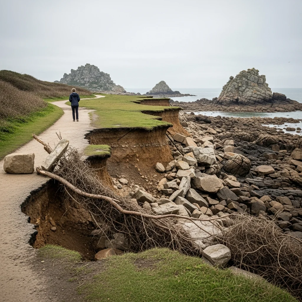 Erosie dwingt tot ingrepen op beroemde wandelroute GR 34 in Bretagne