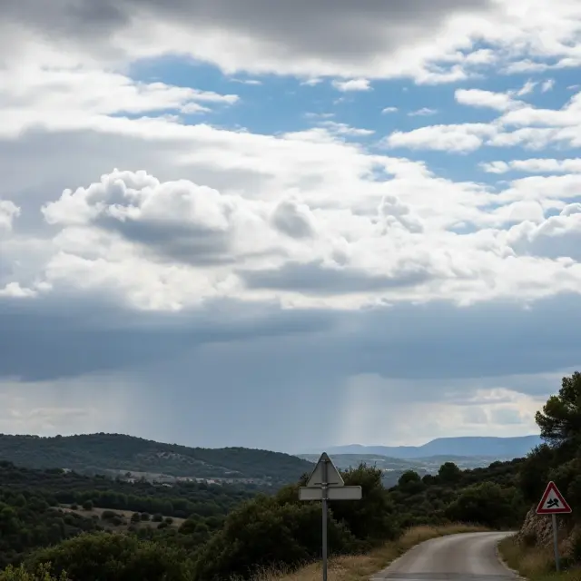 Bewolking en kans op neerslag op 1 juni in de Var: beperkte zon, kans op regen