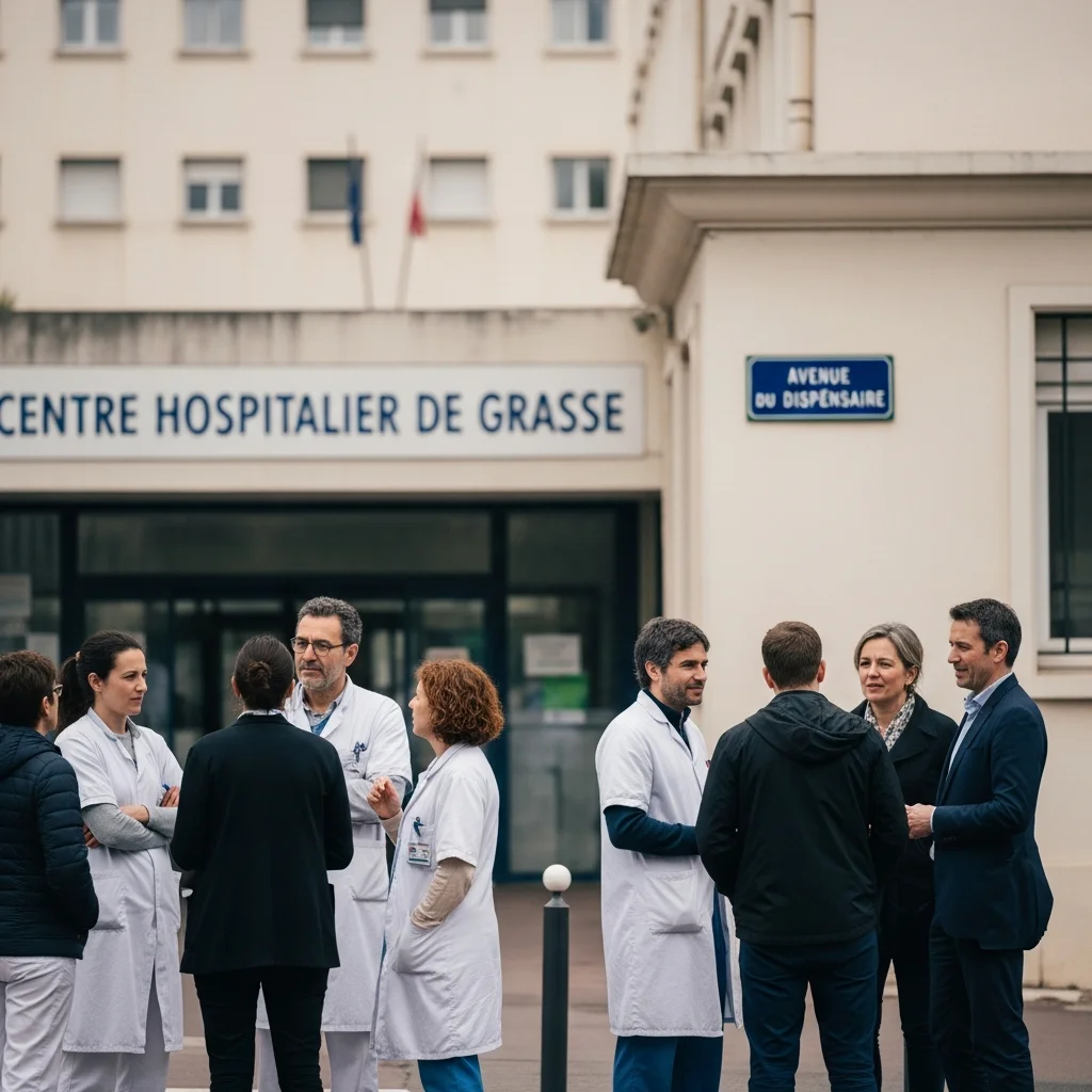 Medewerkers dienst Hospitalisatie aan huis van ziekenhuis Grasse hervatten staking