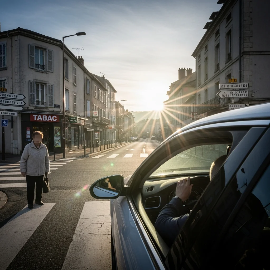 Dodelijk verkeersongeval met voetganger in Tarbes door verblinding door de zon