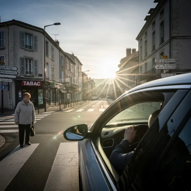 Dodelijk verkeersongeval met voetganger in Tarbes door verblinding door de zon