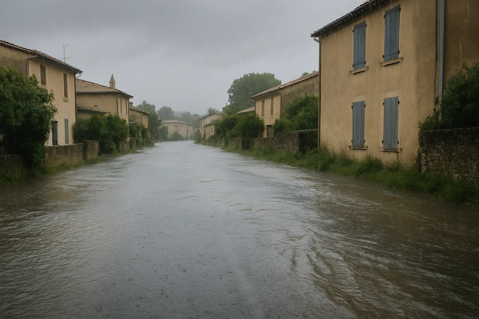 Vigilance rood voor uitzonderlijke regenval en overstromingsrisico in Gard en Hérault