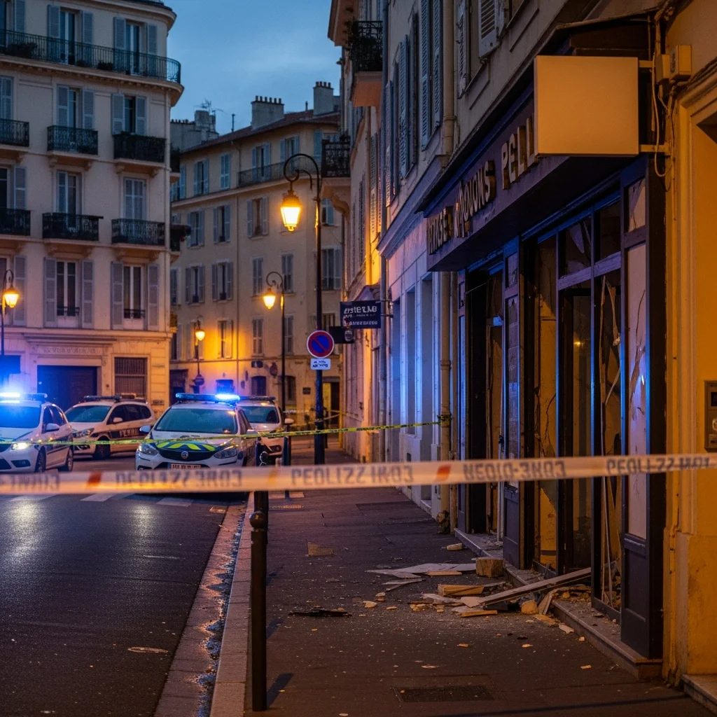 Winkel in Nice getroffen door granaat en schoten