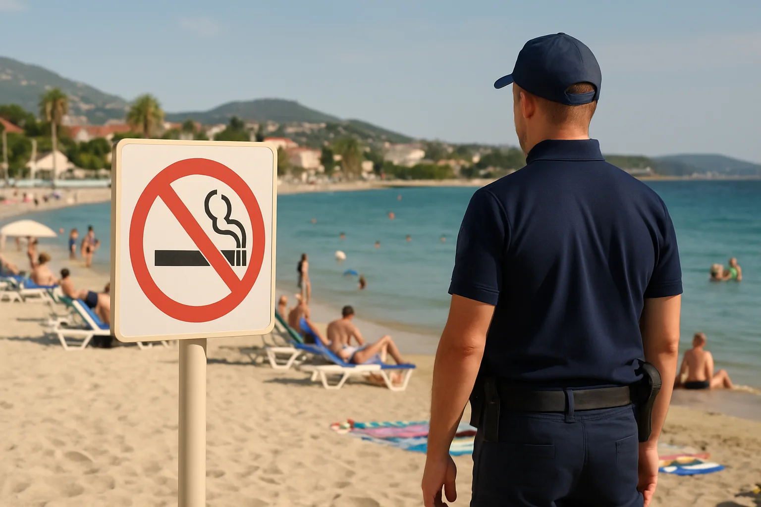 Eerste boetes uitgedeeld voor roken op de stranden van Toulon