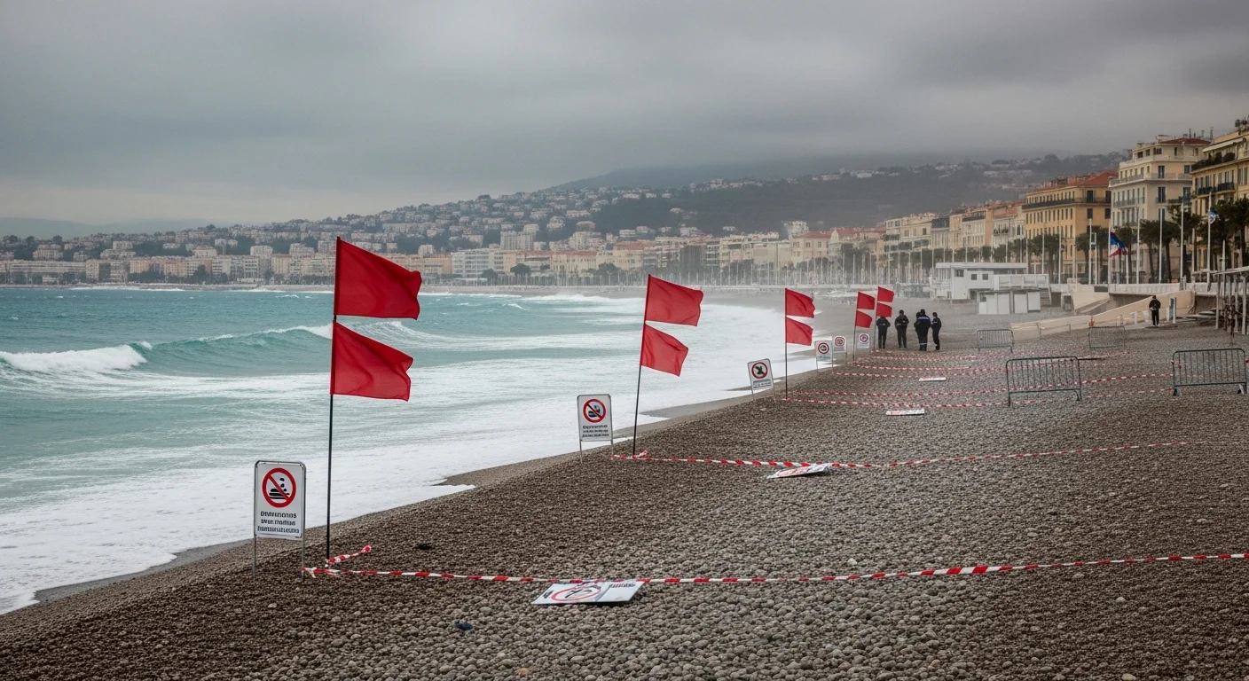 Zwembadverbod in Nice op zaterdagmiddag wegens gevaarlijke zeecondities