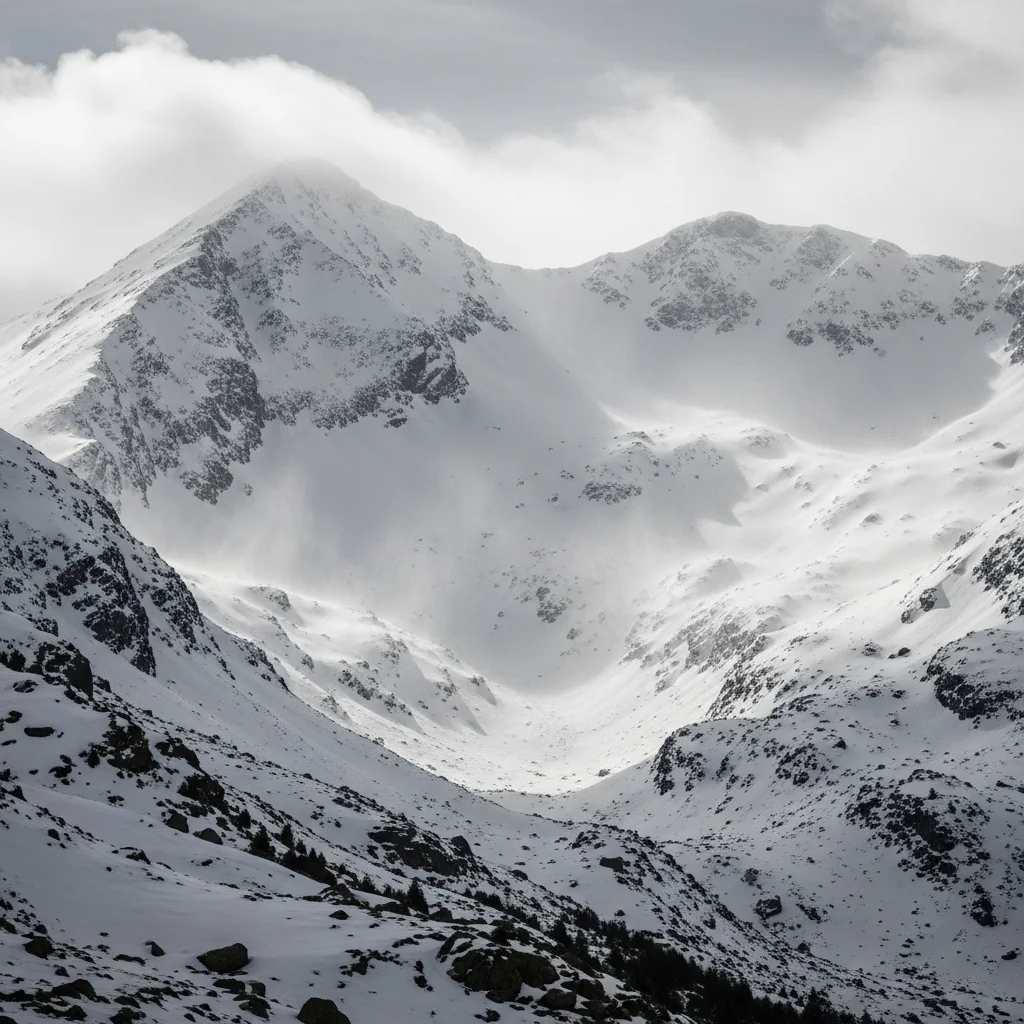 Aanhoudende sneeuwval en verhoogd lawinerisico in de Pyreneeën eind maart