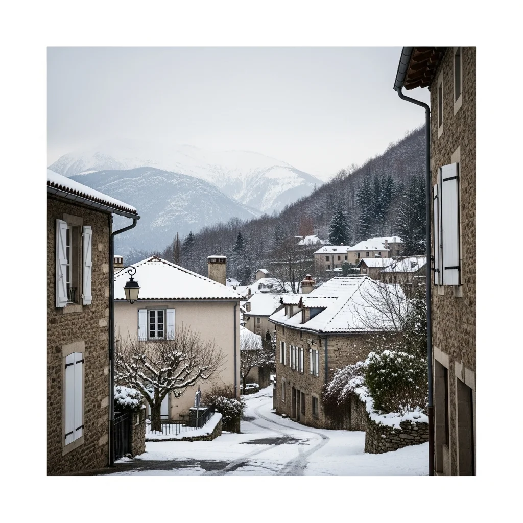 De geheimzinnige stillevens van verlaten Franse bergdorpen in de winter