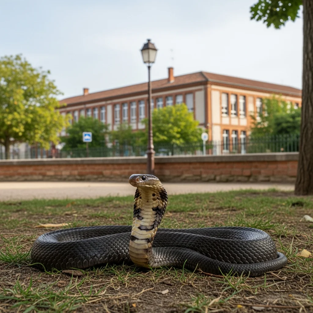 Cobra waargenomen in Castelginest: scholen en parken gesloten, zoektocht met drones ingezet