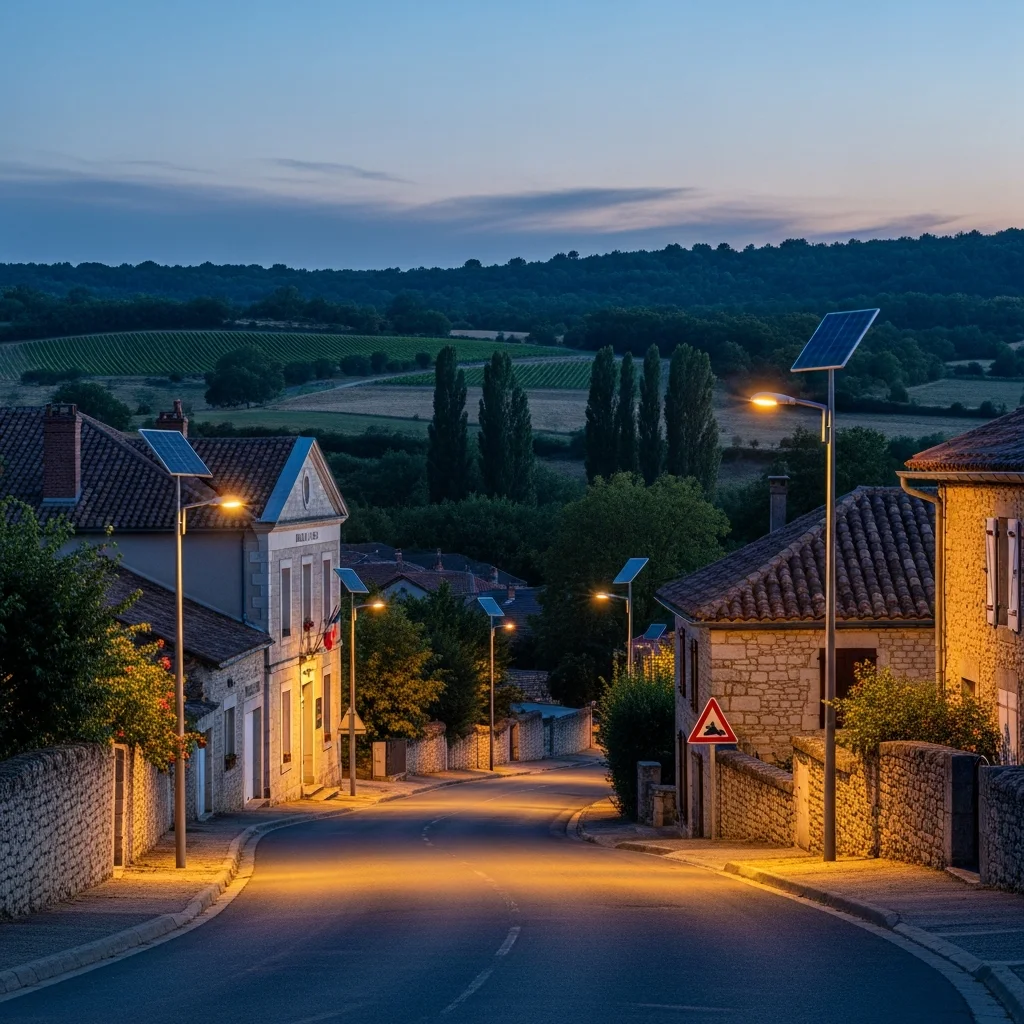 Kleine Franse gemeente volledig over op zonne-energie voor straatverlichting