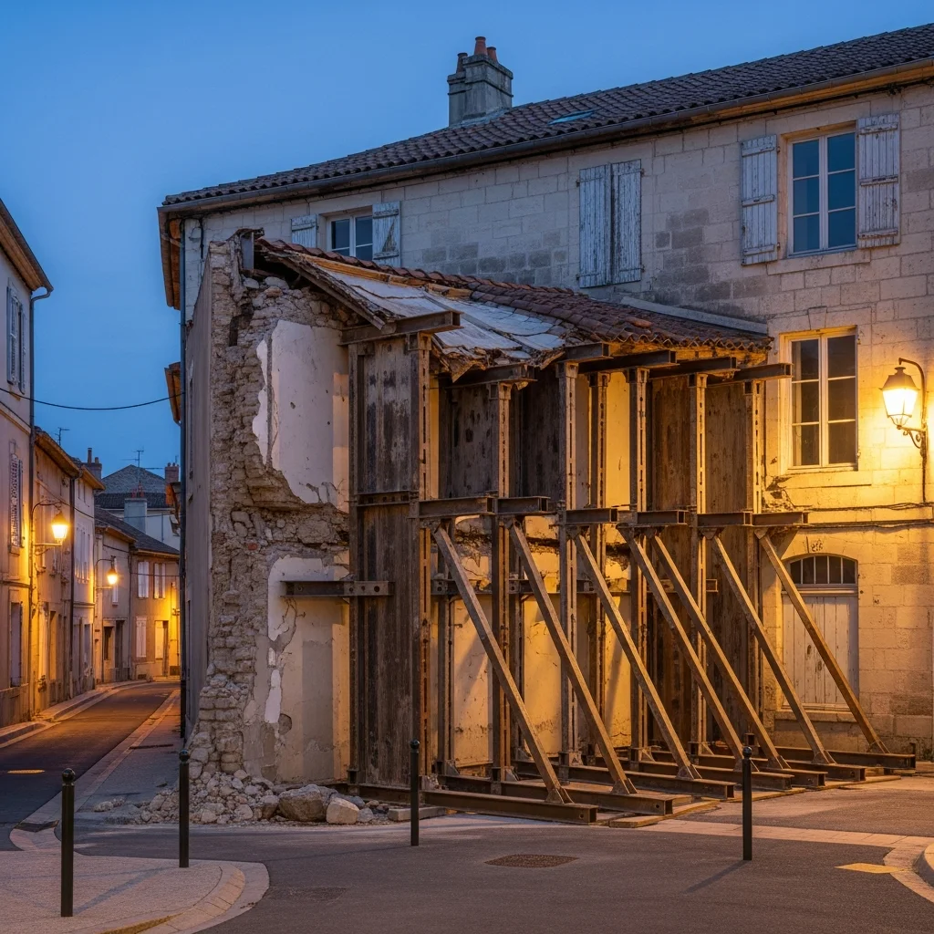 Vijf inwoners geëvacueerd na gedeeltelijke instorting van muur in Montauban