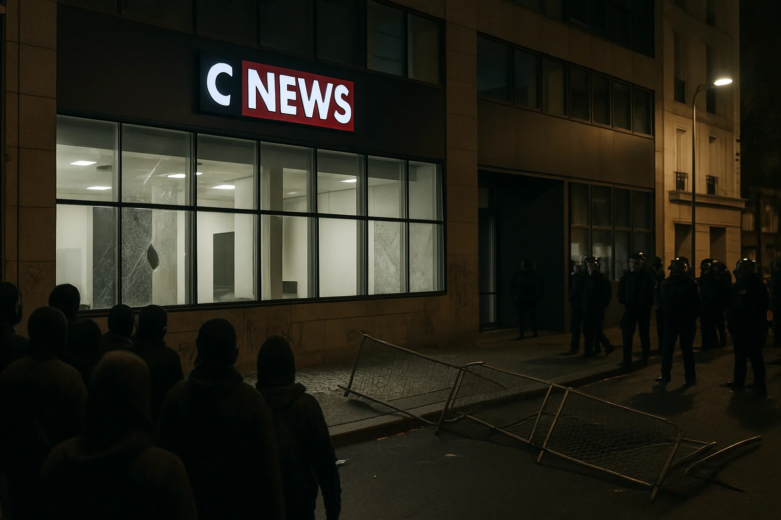 CNews-hoofdkantoor in Parijs doelwit van protestactie, 21 arrestaties