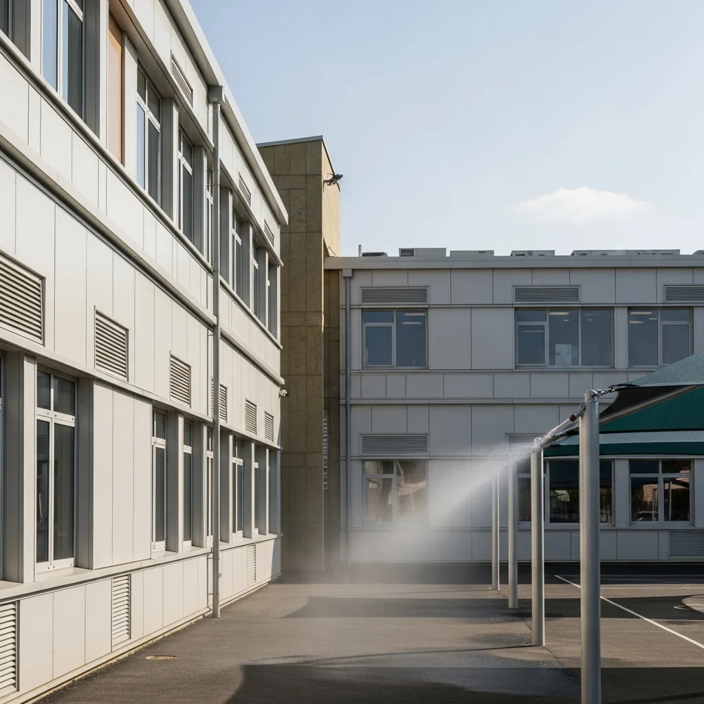 Franse scholen in Libourne treffen maatregelen tegen aanhoudende hitte