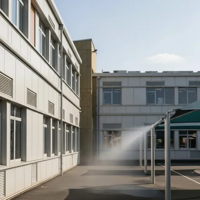 Franse scholen in Libourne treffen maatregelen tegen aanhoudende hitte