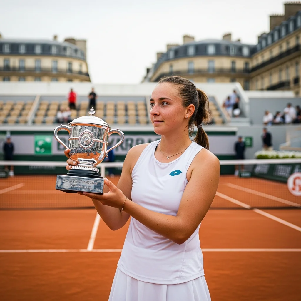 Russische Mirra Andreeva wint eerste grandslamtitel op Roland-Garros