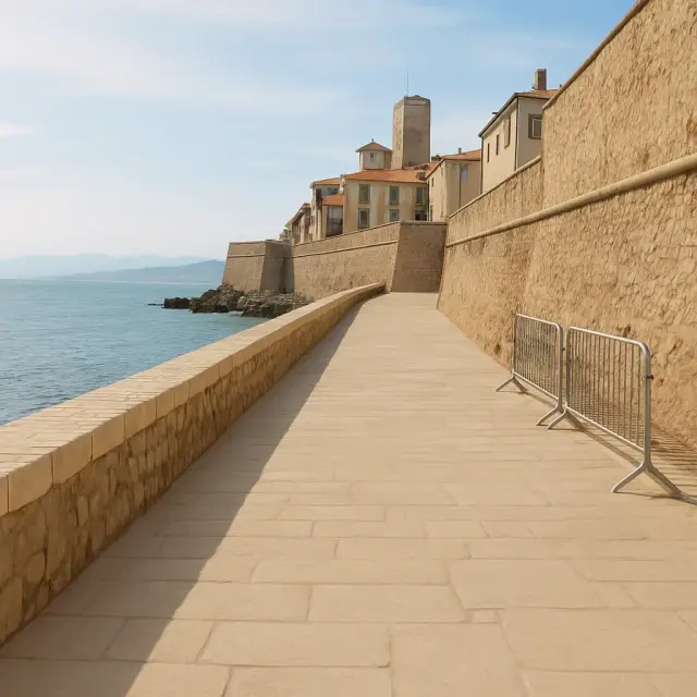 Beroemd kustpad bij Antibes na ingrijpende versterking weer open