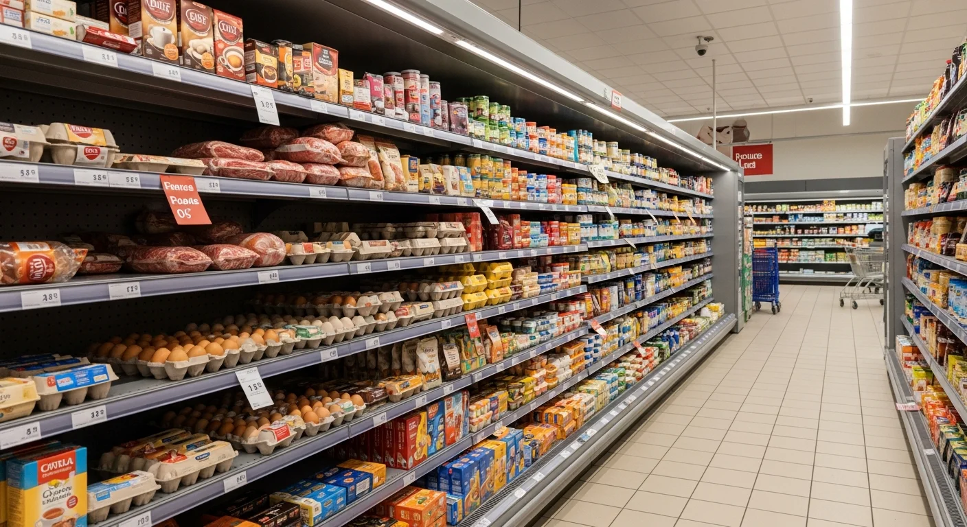 Blijvend hoge prijzen en tekorten bij basisproducten in Franse supermarkten