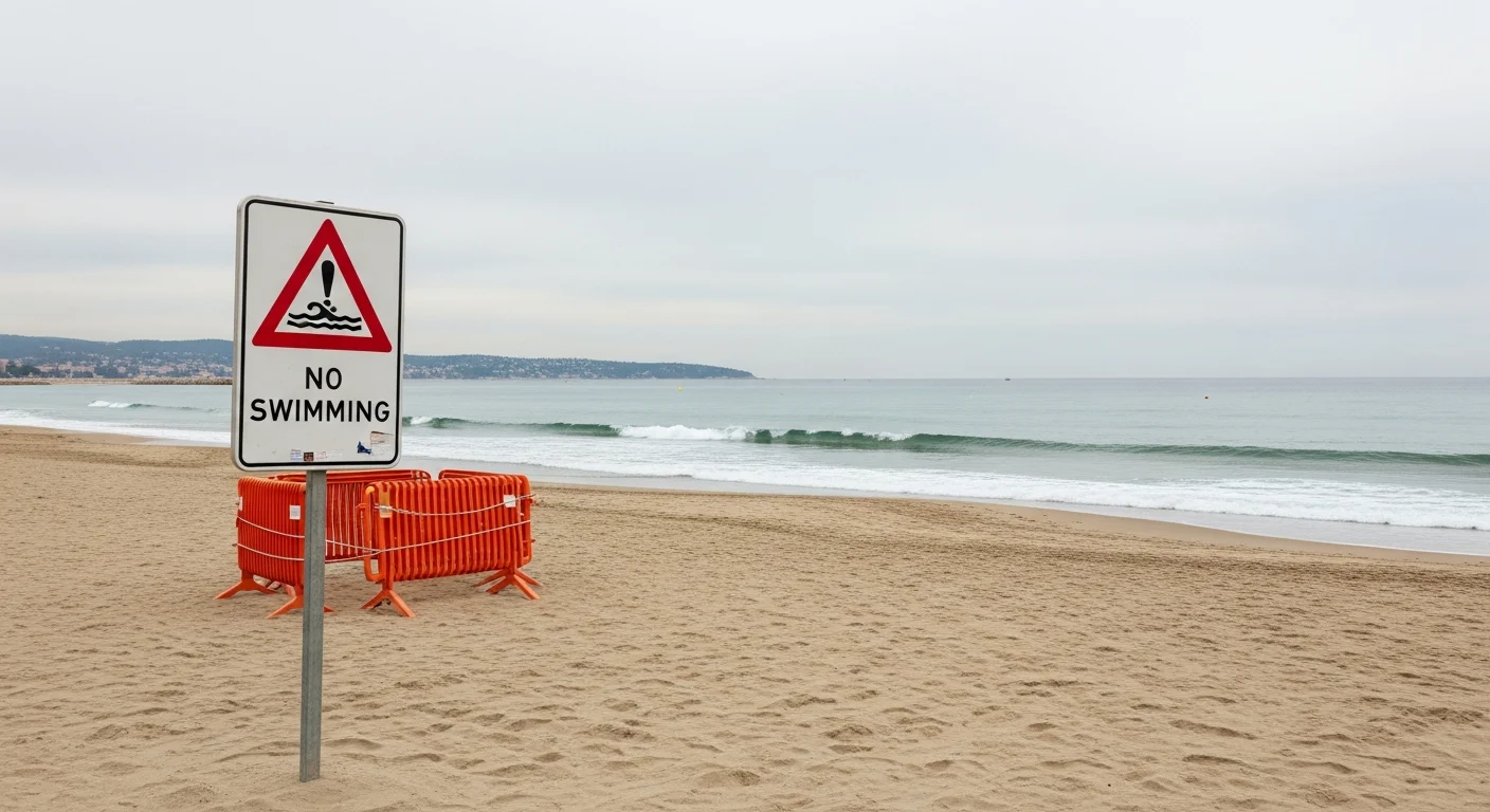 Zwemverbod op strand bij Antibes wegens bacteriologische verontreiniging