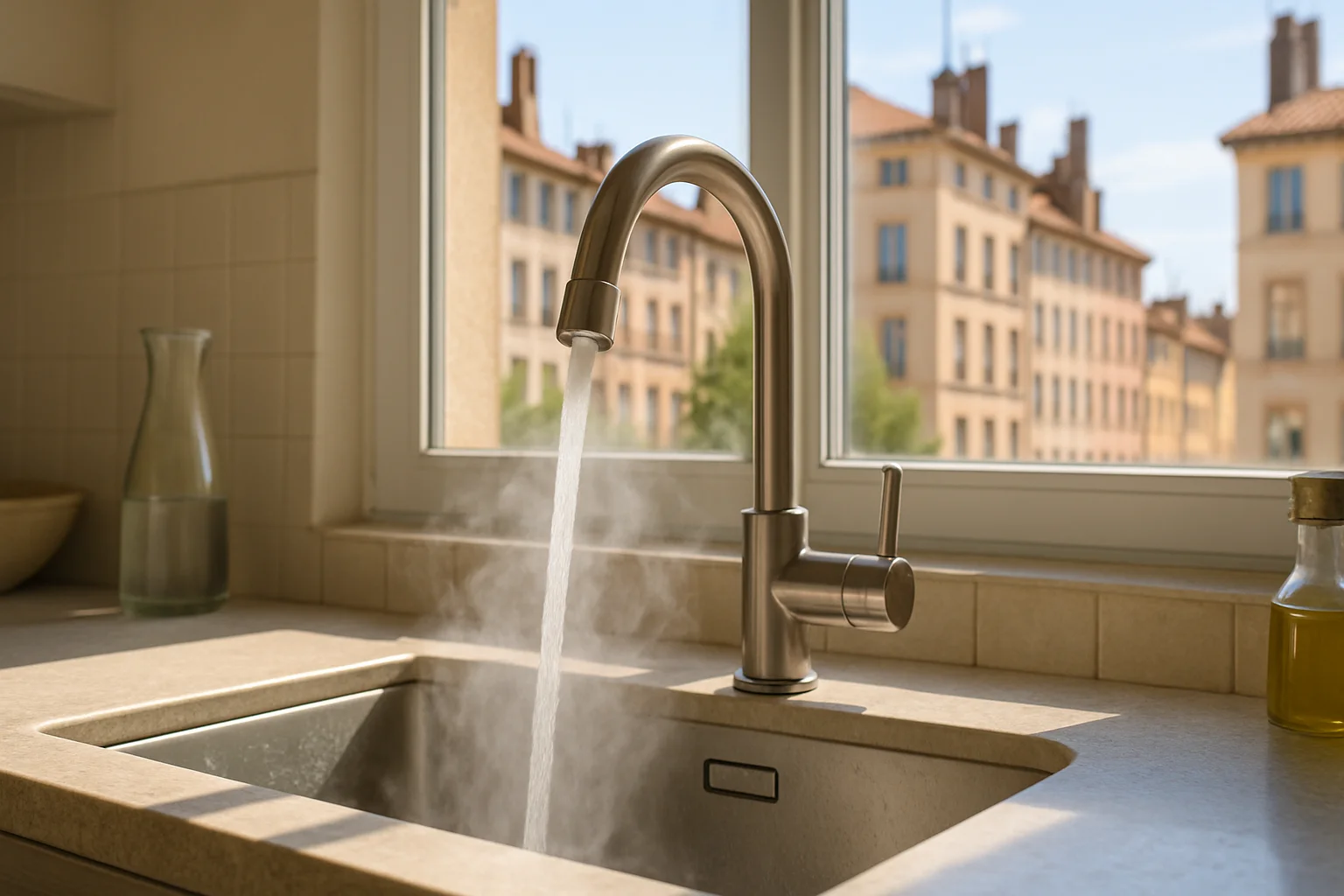 Leidingwater in Lyon tot 28 graden door aanhoudende hitte