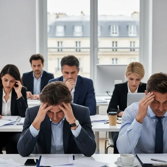 Record psychische nood bij Franse werknemers volgens barometer juni 2026