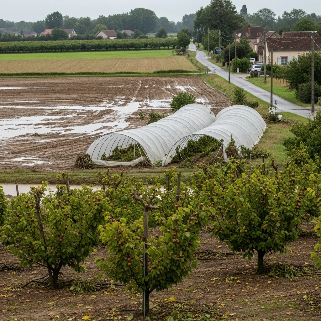 Zorg over toekomstige landbouwopbrengsten na stormschade in de Lot