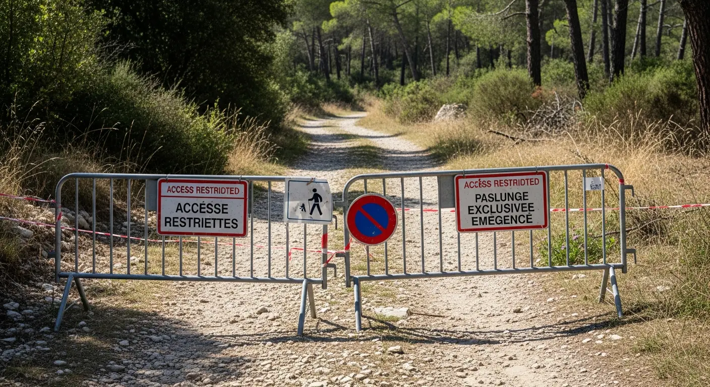 Wandelroute bij Biot en Villeneuve-Loubet definitief omgevormd tot brandweerweg