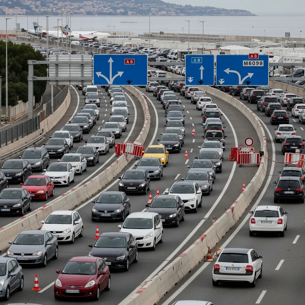Verkeersopstopping rond Nice en Monaco na Grand Prix heeft direct effect op doorgaand verkeer