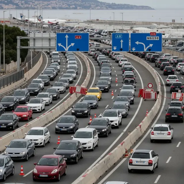 Verkeersopstopping rond Nice en Monaco na Grand Prix heeft direct effect op doorgaand verkeer