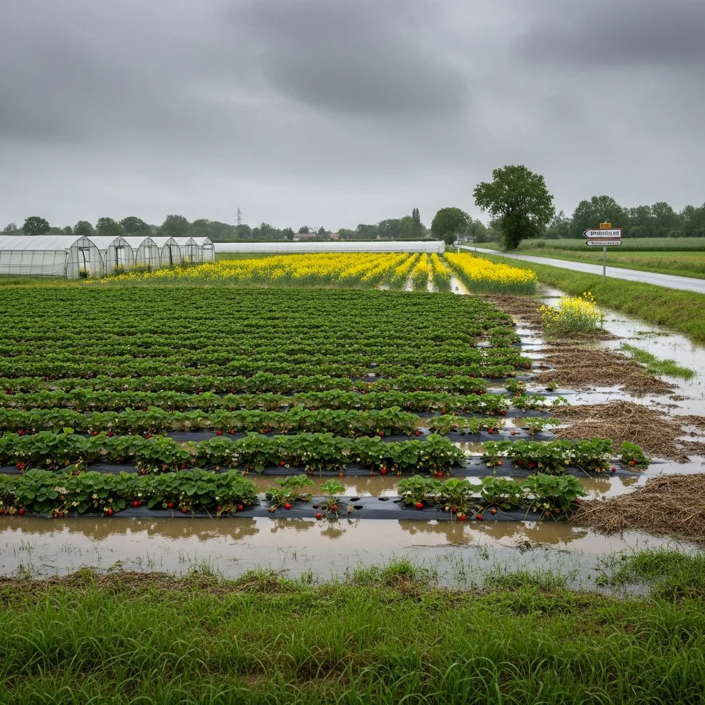 Aanhoudende regen veroorzaakt forse landbouwschade in verschillende Franse regio’s