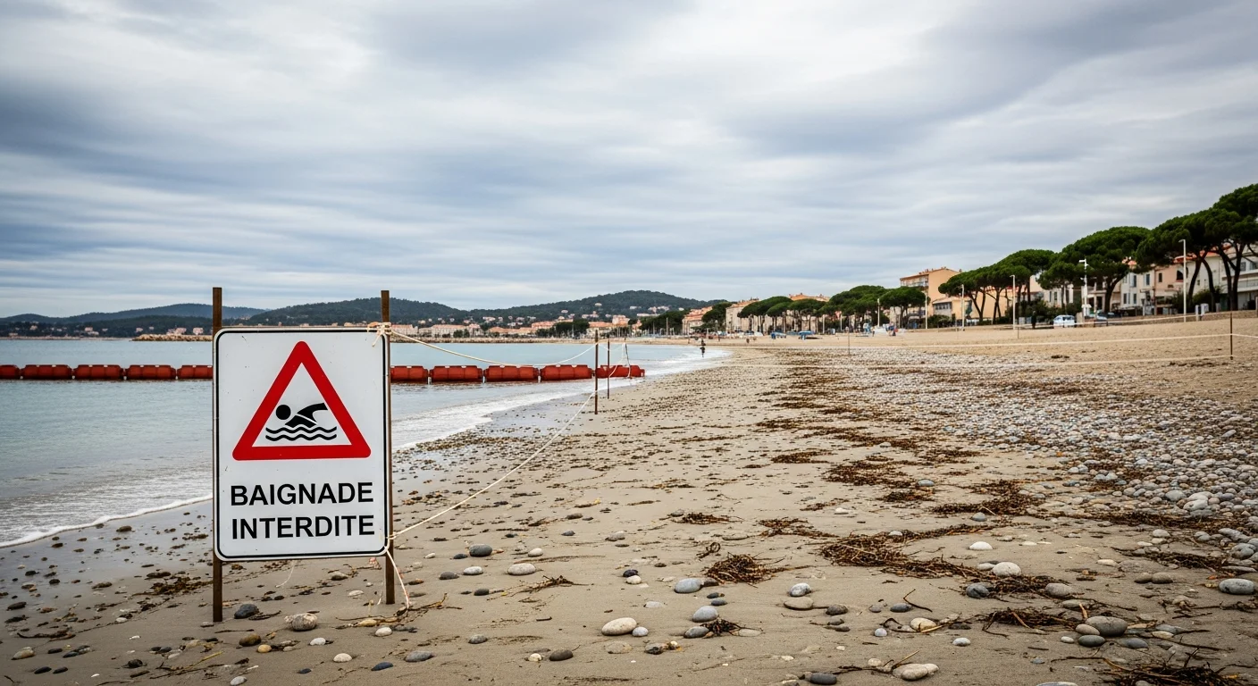 Zwemverbod op diverse stranden rond Toulon na zware regenval