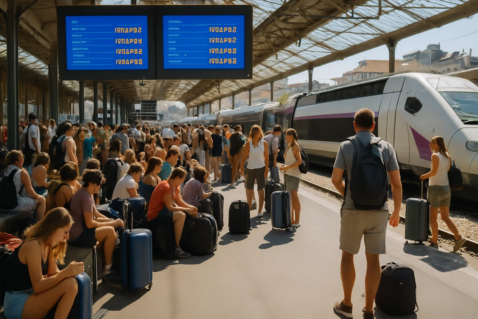 Veel Franse treinen uitgevallen tijdens eerste zomervakantiedagen