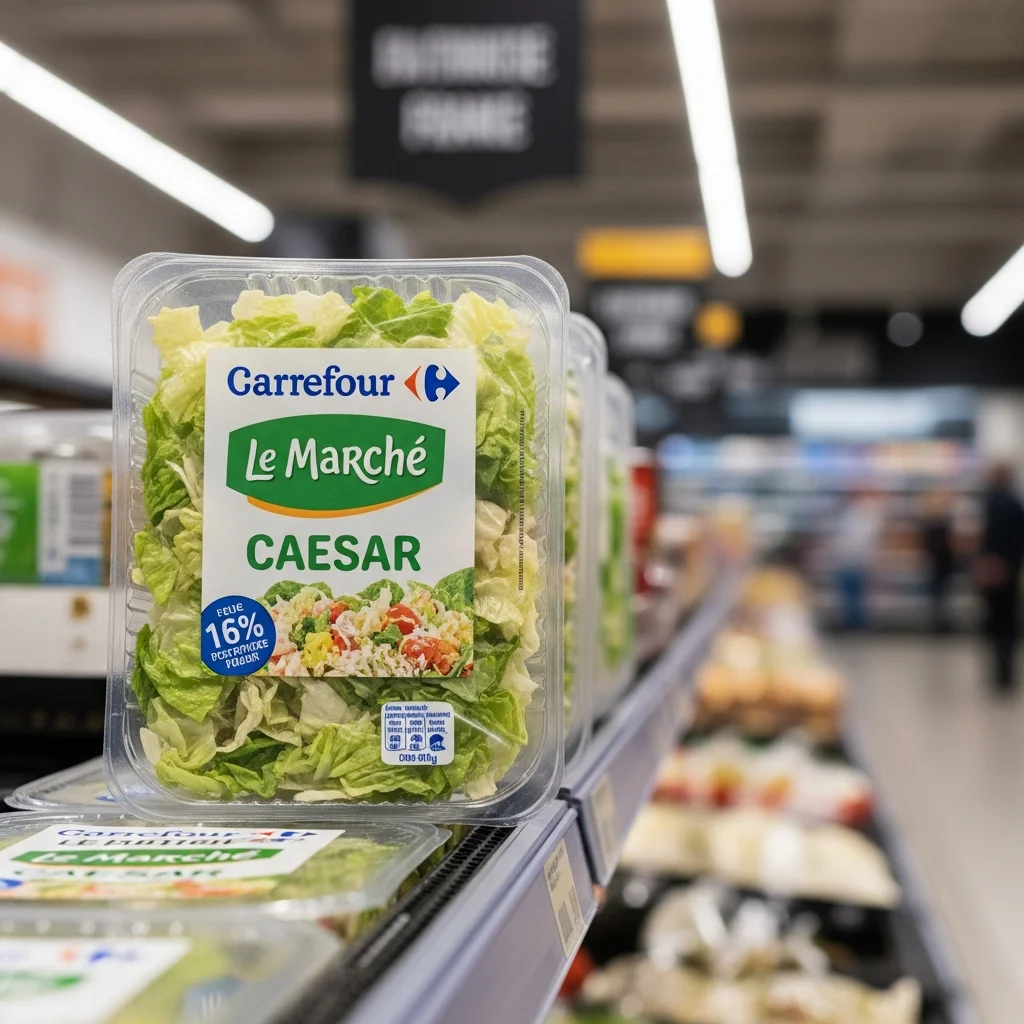 Salade Caesar Carrefour uit de schappen vanwege listeriabesmetting
