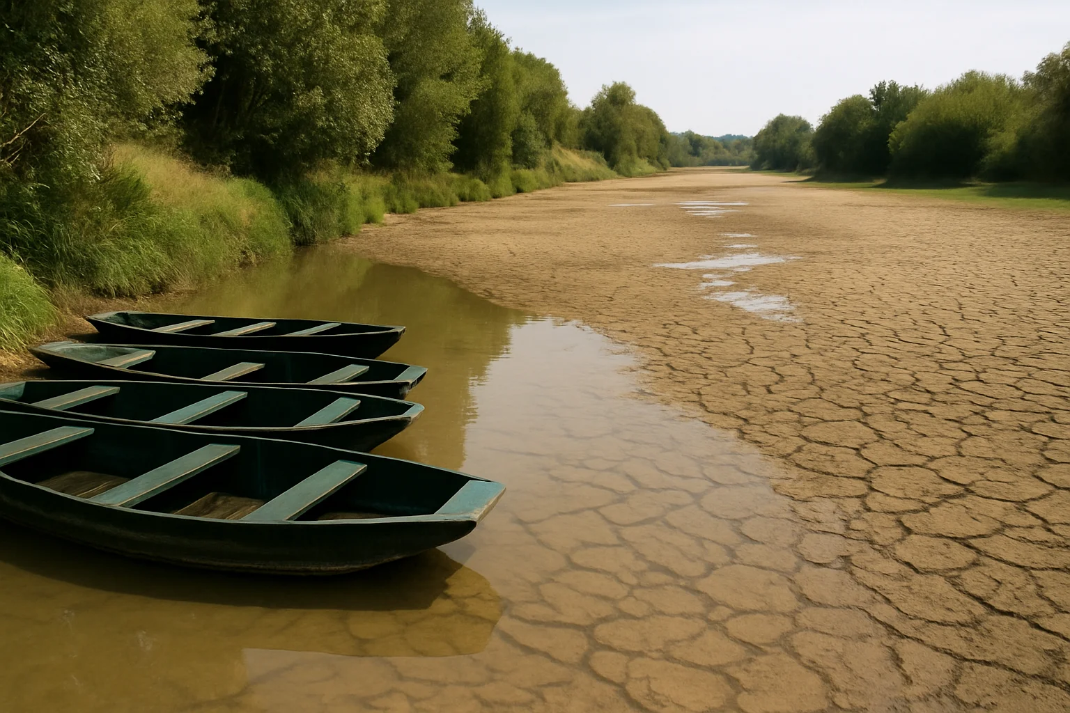 Sabotage van waterverdeling bezorgt Marais poitevin ingrijpende zomer